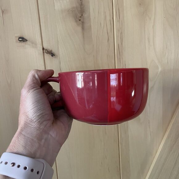 Red Starbucks Two Tone Red Soup, Coffee, Tea Mug/Cup 16 oz. - Picture 1 of 7